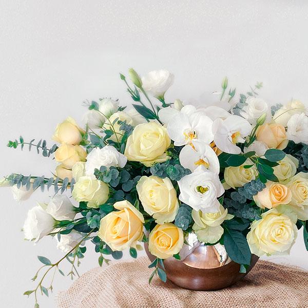 Arreglos de condolencias y funerarios a domicilio